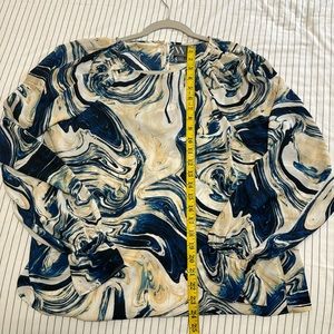 Worthington pattern blouse size large